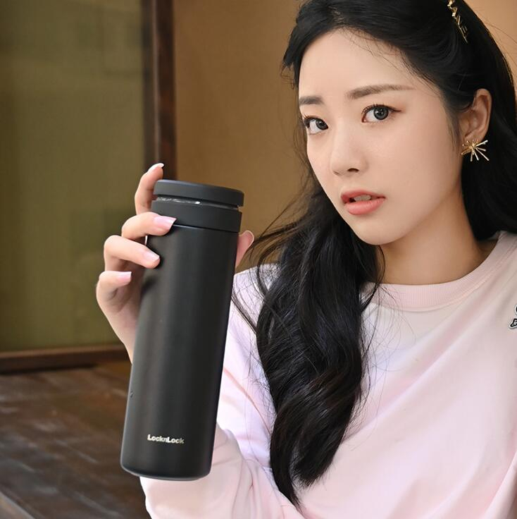 LHC4287BLK  樂(lè)扣樂(lè)扣 柔光旋蓋440mL（黑）