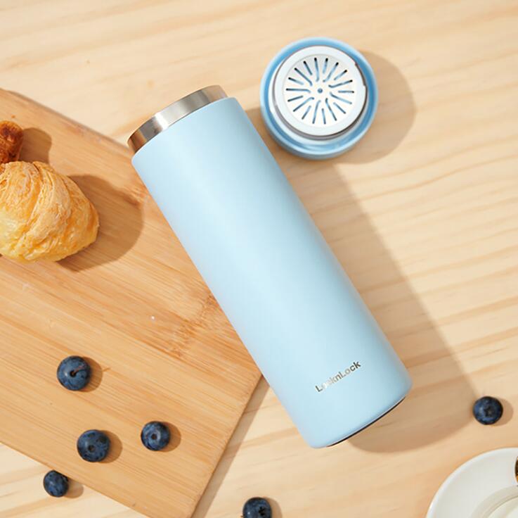 LHC4287BLU  樂(lè)扣樂(lè)扣 柔光旋蓋440mL（藍(lán)）
