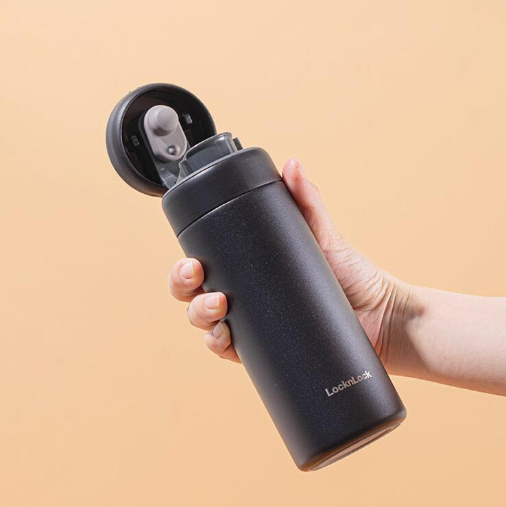 LHC3289BLK 樂(lè)扣樂(lè)扣立立推蓋保溫杯350mL（黑）