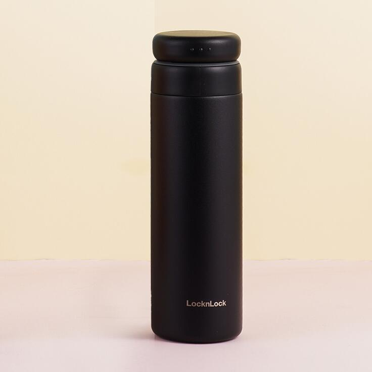 LHC3290BLK 樂(lè)扣樂(lè)扣立立推蓋保溫杯450mL（黑）