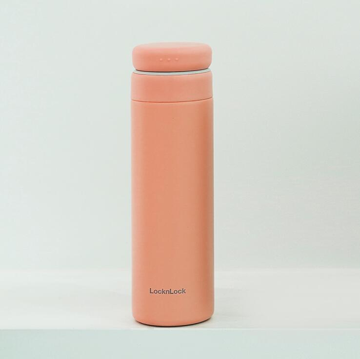 LHC3290YRED 樂(lè)扣樂(lè)扣立立推蓋保溫杯450mL（橙紅）