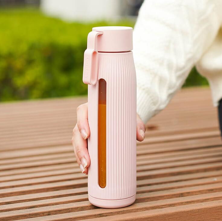 LLG595LPIK 樂(lè)扣樂(lè)扣 塑玻杯350mL（淺粉）